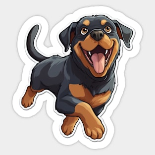 Rottie Cuteness - Adorable Rottweiler Design Sticker